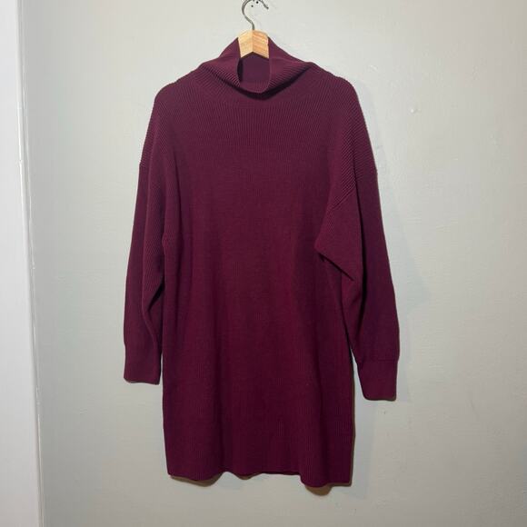 Womens Size S Aritzia Babaton Maclean 100% Merino Wool Turtleneck Sweater Dress - Picture 2 of 7